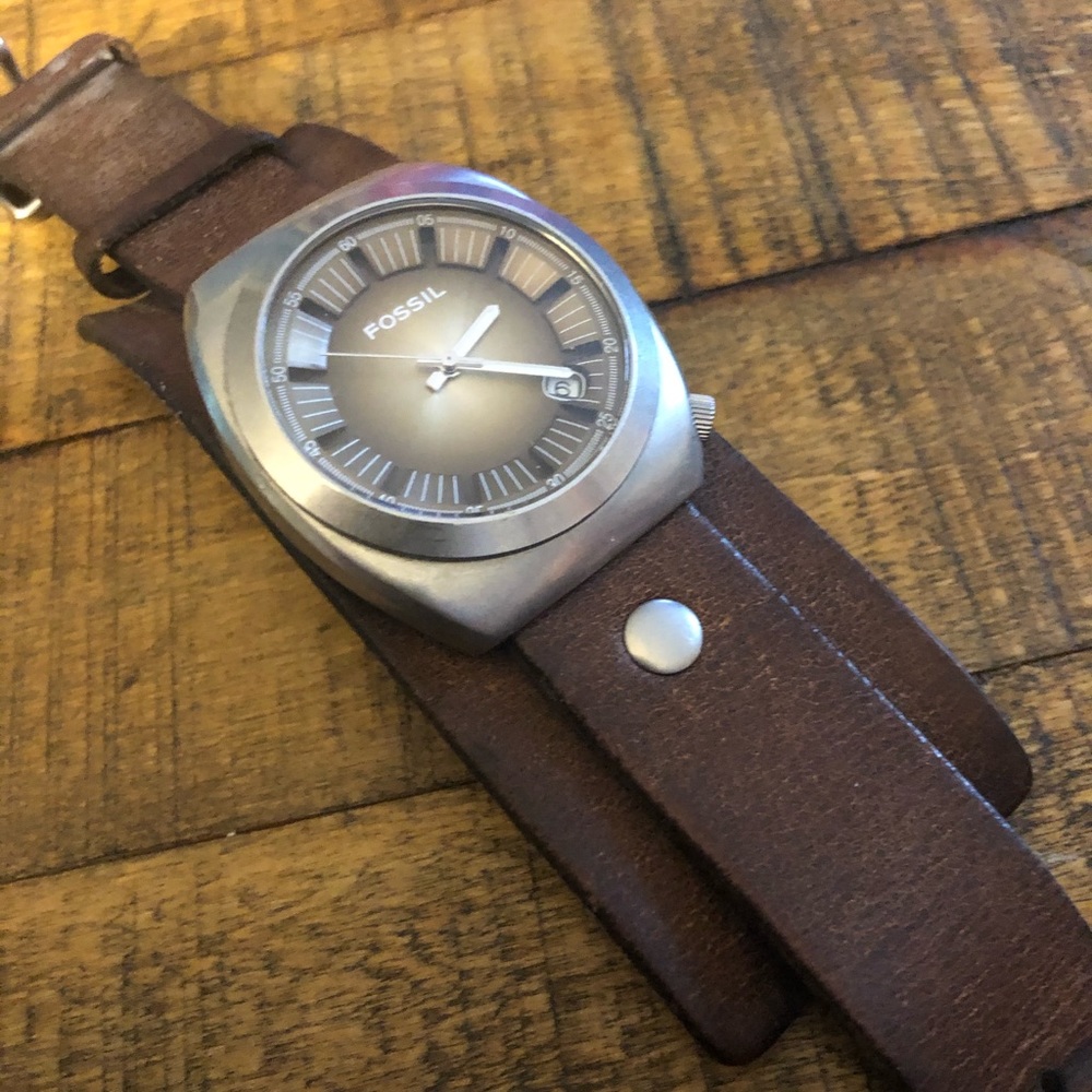 Genuine Leather Fossil Watch
